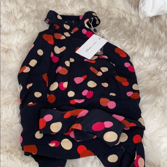 NWT Lovers + Friends Polka Dot Halter - Picture 2 of 2